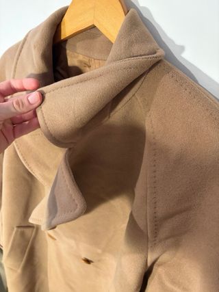 Abrigo Largo Camel Burberry Mujer