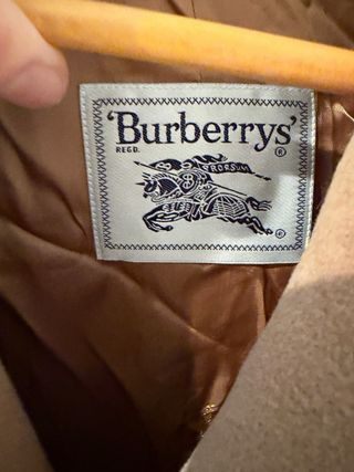 Abrigo Largo Camel Burberry Mujer