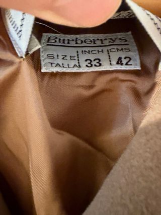 Abrigo Largo Camel Burberry Mujer