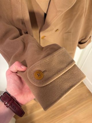 Abrigo Largo Camel Burberry Mujer