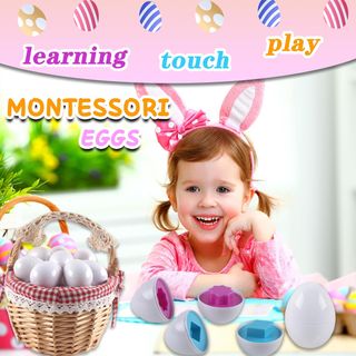 Juguetes de Huevos Montessori Niños para Niños Mon