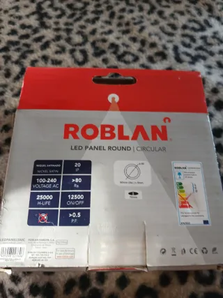 Panel LED Redondo Blanco