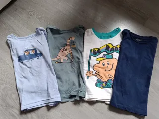 Lote 4 Camisetas Niños Estampadas