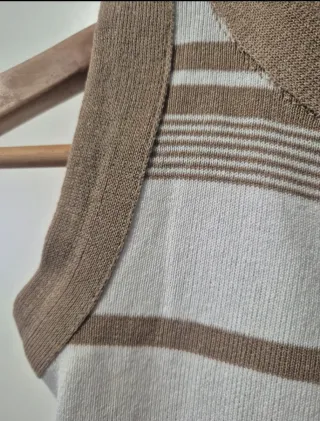 Camiseta sin mangas a rayas