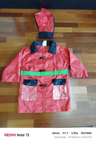 Disfraz bombero niño talla 4-6