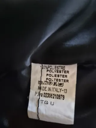 Giacca effetto pelliccia nera a bande