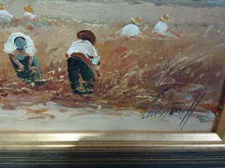 2 quadri decorativi di pittura ad olio, come nuovi