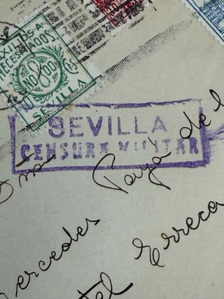 Lote de Cartas y Sobres España. CENSURA MILITAR