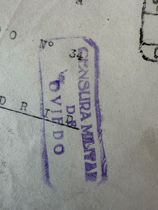 Lote de Cartas y Sobres  España. CENSURA MILITAR