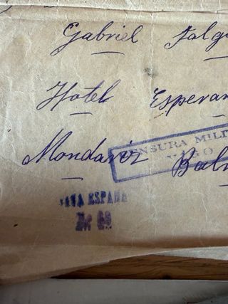 Lote de Cartas y Sobres  España. CENSURA MILITAR