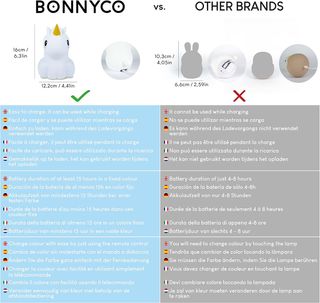 BONNYCO Luz Nocturna Infantil Unicornio con Contro