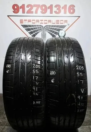 *4UD 205 55 17 V BRIDGESTONE RUEDA ANTIPINCHAZOS