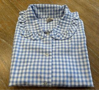 Pijama Bohodot cuadros vichy azul y blanco