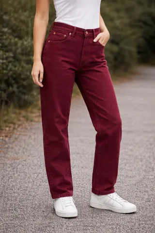 Levi's 550 Mujer Talla M Burdeos