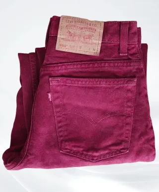 Levi's 550 Mujer Talla M Burdeos