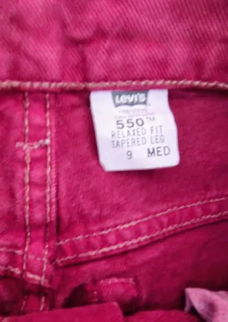 Levi's 550 Mujer Talla M Burdeos