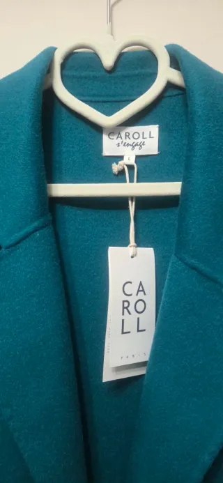 Abrigo Caroll verde azulado