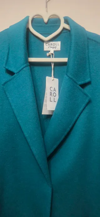 Abrigo Caroll verde azulado