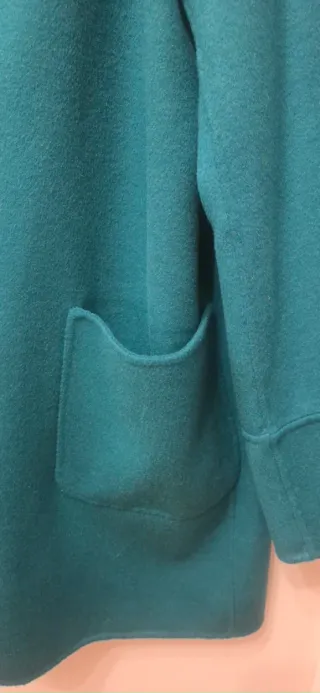 Abrigo Caroll verde azulado