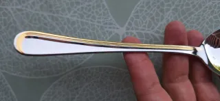 Cubertería Solingen Metal Dorado y Plateado