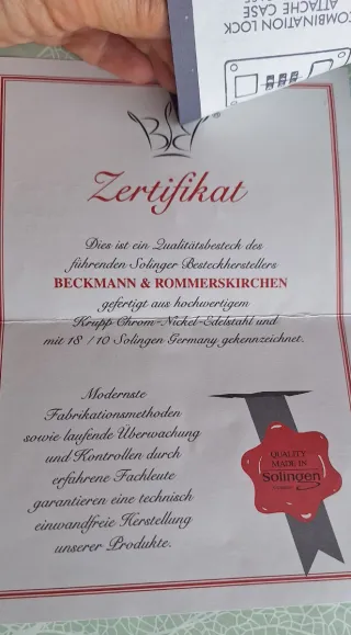 Cubertería Solingen Metal Dorado y Plateado