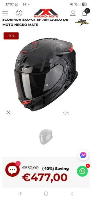 Talla M nuevo en embalaje original con accesorios.