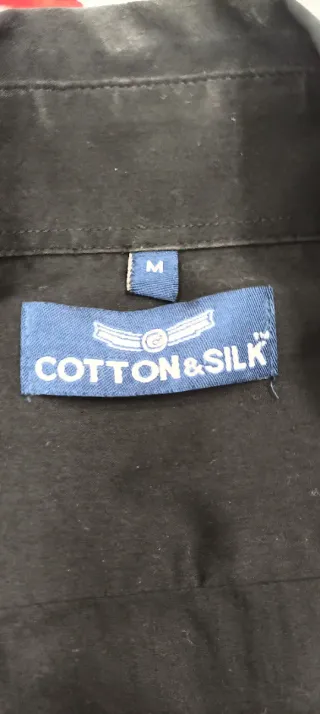 Camicia nera Cotton & Silk