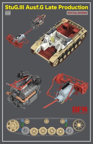 Maqueta StuG.III G Late Production c.interior 1/35