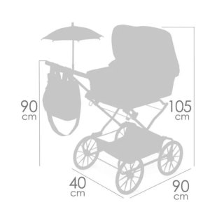Carrito de muñecas clásico De Cuevas