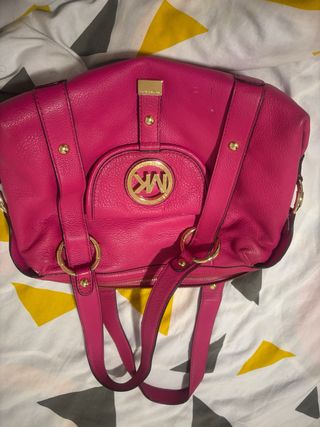 Bolso Michael Kors Rosa y Dorado
