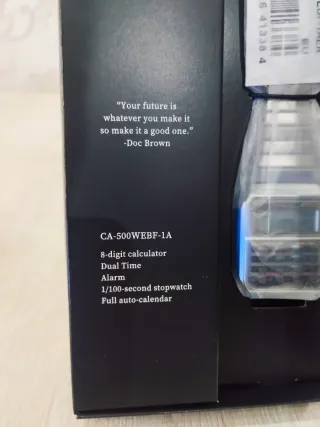 Casio Regreso al Futuro Reloj Edición Limitada