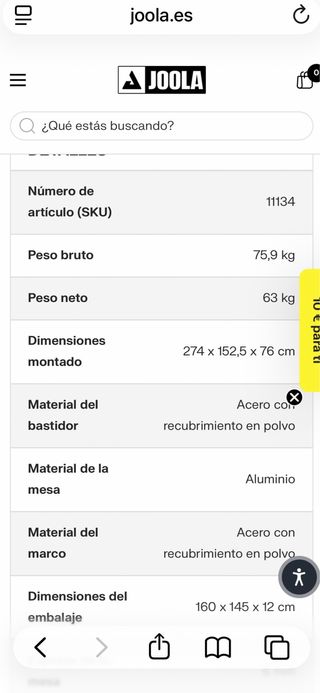 Mesa Ping Pong JOOLA Rally TL Outdoor
