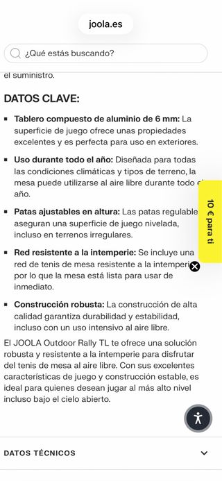 Mesa Ping Pong JOOLA Rally TL Outdoor