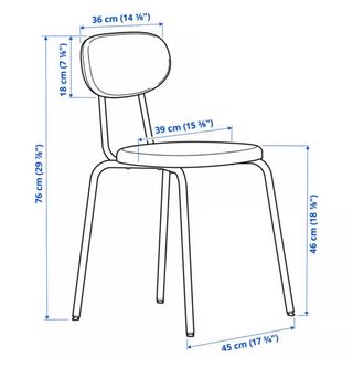 Sillas Ikea Sandsberg Naranjas (4 uds)