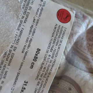 Fundas Almohada Zara Home 80x80cm Algodón