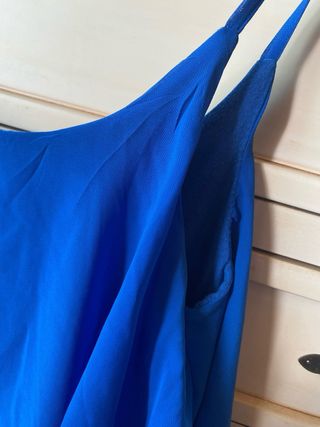 Top tirantes azul talla L