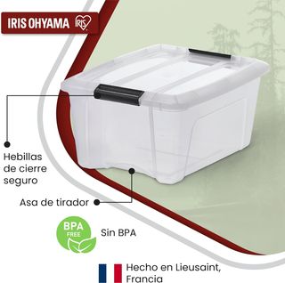 Iris Ohyama 3 Cajas de almacenamiento con tapas, 1