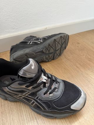 Asics Gel-Ny Gel Zapatillas Negras Plata