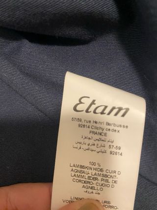 Chaquetas cuero 100% azul/rosa nuevas con etiqueta