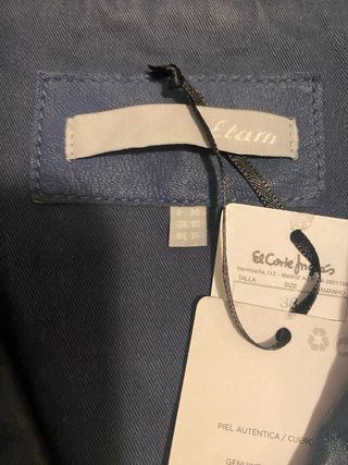 Chaquetas cuero 100% azul/rosa nuevas con etiqueta