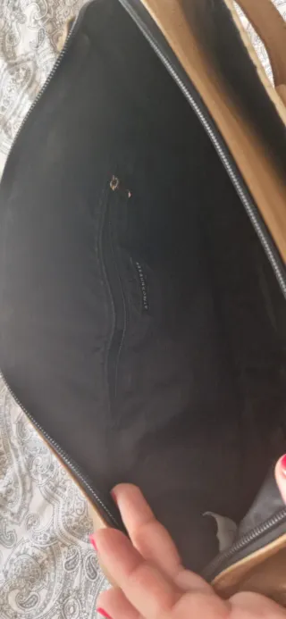 Bolso Primark crema,marron y Negro.