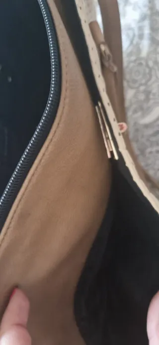 Bolso Primark crema,marron y Negro.