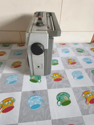 Radio Cassette Sanyo Plata/Gris