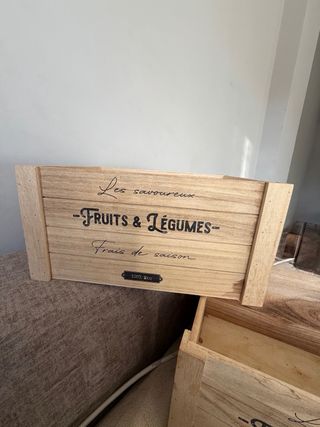 Cajas de madera para frutas y verduras