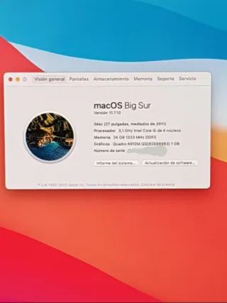 iMac 27 - A1312 (Apple) - 1 GB Gráfica