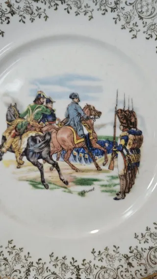 Plato porcelana Napoleón Limoges vintage