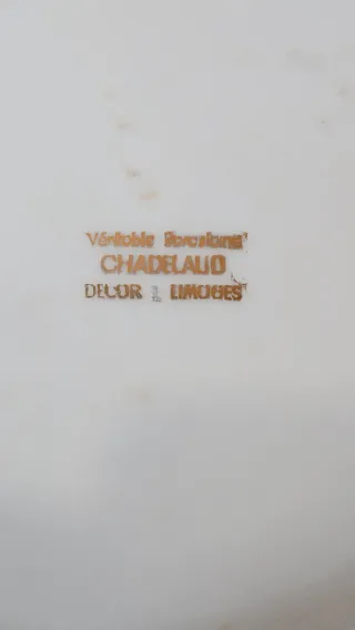 Plato porcelana Napoleón Limoges vintage