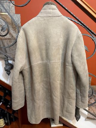 Cappotto Montone Shearling vera Pelle Scamosciata