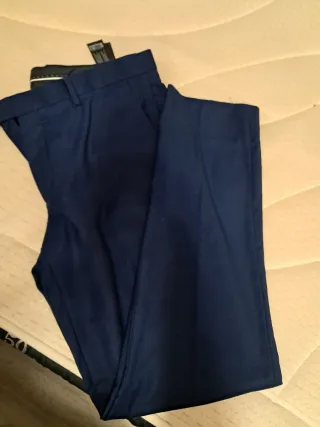Traje de caballero azul