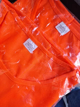 8 Petos Deportivos Naranja Talla Única